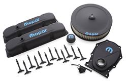 Mopar Logo Black Engine Dress-Up Kit 58-79 Mopar B/RB Big Block